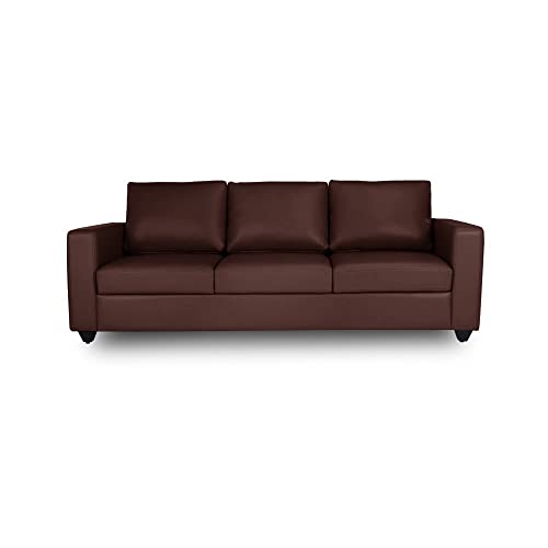 Image of Wakefit 3 Seater Sofa Set | 3 Year Warranty | Wooden Sofa, Napper(Romance : Dark Fantasy)