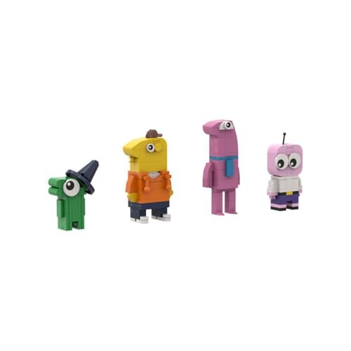 CYSNATU Mini Smile Building Kit Decoration Set MOC Friend Model Ornaments for Home Decor