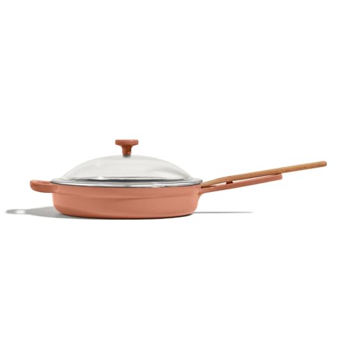 Image of Our Place Cast Iron Always Pan | Premium Enameled, Toxin-Free Surface | 10-inch 8-in-1 Multifunctional Cookware System | Lid, Handle Covers | Heavy Duty Skillet | Oven & High Heat Safe | Spice