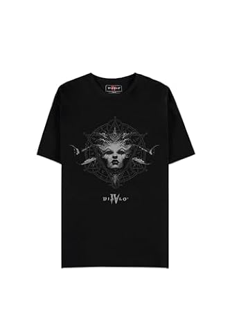 Diablo IV - Queen of The Damned m?ski m?ski i ch?opi?cy t-shirt z krótkim r?kawem, czarny, xxl