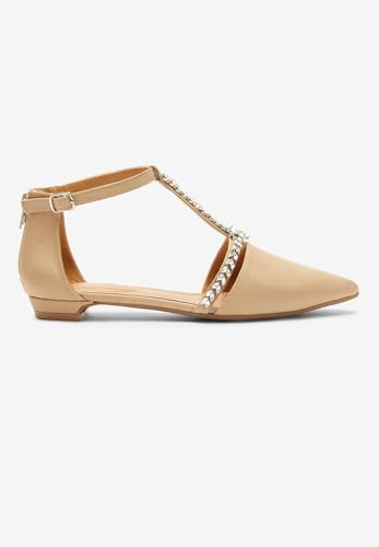 Comfortview Women's Wide Width The Clove Flat By4