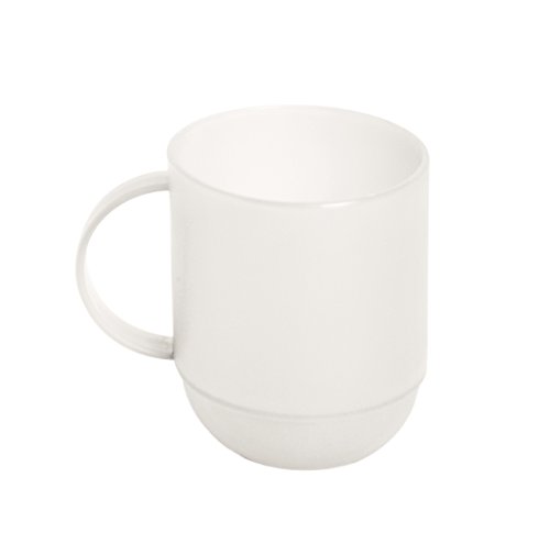 Excelsa Rainbow Tazas, 0,35 L, Plástico, Color Blanco, 10 x 8 x 8 cm