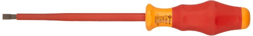 Wera 05031588001 Kraftform Comfort VDE 1160i Slotted Insulated Screwdriver, 6.5mm Head, 150mm Blade Length