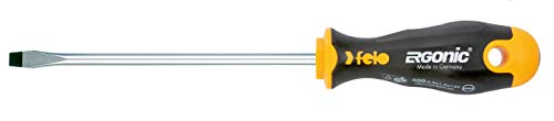 Felo 0715753679 3/32" Slotted Round Ergonomic Screwdriver with Length 3", Multi-coloured