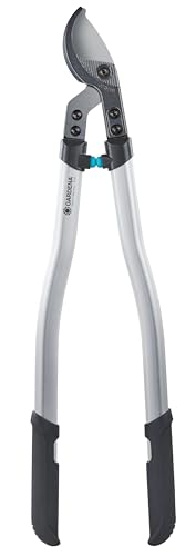 Gardena Premium Astschere 700B: Bypass Baumschere für schonenden, exakten Beschnitt von Pflanzen, präzisionsgeschliffene Messer, doppelt gebogene, stabile Aluminium-Profilarme (8710-20)