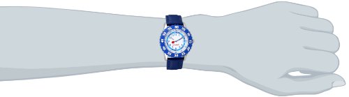 Red Balloon Kids' Bezel Stainless Steel Time Teacher Analog Leather Strap Watch2