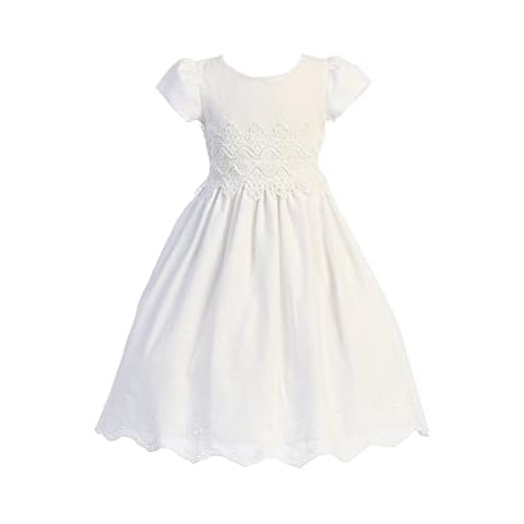 Pink Princess First Communion Dresses for Girls 7-16 Lace Holy 1st Dress White Size Vestidos de Primera Comunion para Niñas (Size 10) Cover