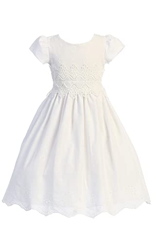 Made in USA - White Lace First Communion Dresses for Girls 7-16 - Vestidos de Primera Comunion para Niñas