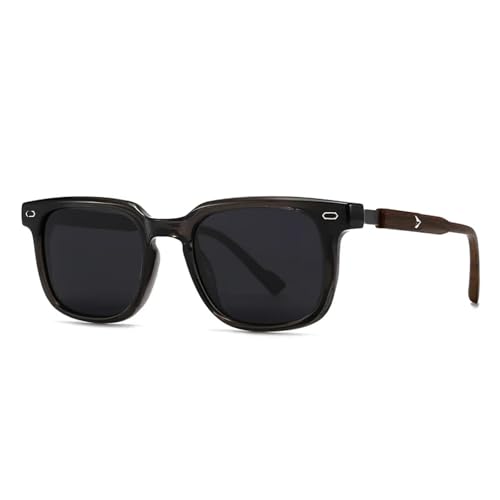 Lunettes de soleil rectangulaires pour femme style rétro vintage avec protection totale UV400