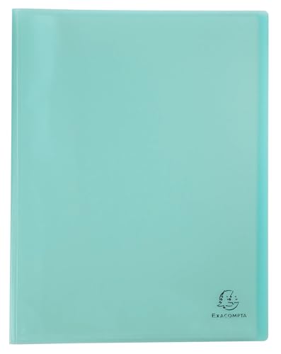 Exacompta - Réf. 88373E - 1 Protège-documents en polypropylène semi rigide Chromaline Pastel - 30 pochettes cristal lisse - 60 vues - couverture souple...