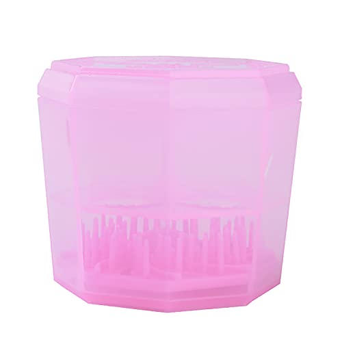 HieerBus Makeup Brush Cleaner Cosmetic Scrubber Cleaning Mat with Drying Rack Rinse Cup for Brushes Washing Dryer Portable Beauty Tool. (Pink)