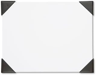 Doodle Desk Pad, 50-Sheet White Pad, Refillable, 22 x 17, Brown