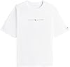 Tommy Hilfiger Men’s Short Sleeve Round Neck Logo T-Shirt, White (Th Optic White), M #4