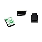 BinZyronic 200個 黒 粘着式ケーブル固定クリップ – 電線整理 コンパクト 耐摩耗 軽量 防錆 (200 Pcs,示されているように)