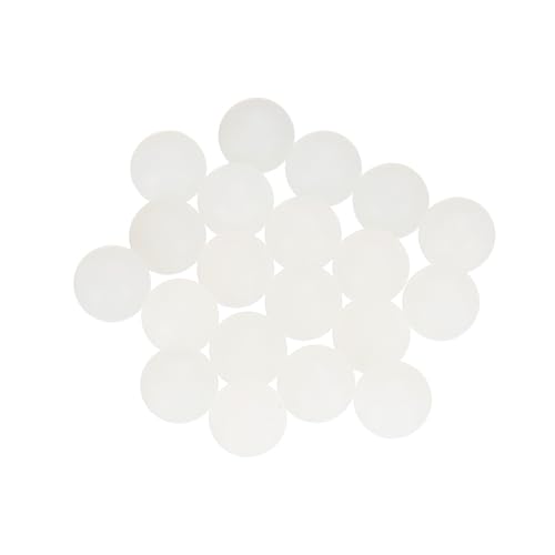 uxcell 20pcs Nylon Bearing Balls 3/16" Solid Plastic Balls, G1 Precision Bearing Ball Frosted Surface, White