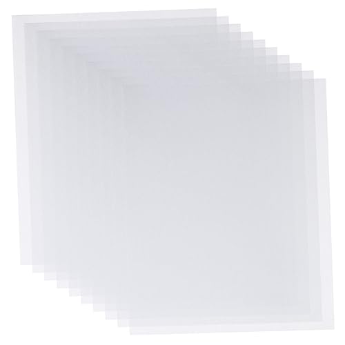 Gogogmee Blank Shrink Film Sheets 10pcs Frosted Heat Shrinkable Sheets for Boys and Marking House DIY Supply and Party Favors