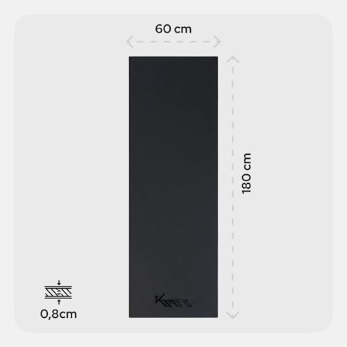 Km-Fit Tappetino Protettivo Fitness 180 X 60 X 0,8 Cm | Antiscivolo Per Attrezzi Fitness | Isolante Acustico E Antivibrante | Tappetino Per Yoga, Pilates Ed Esercizi | 4 Misure Disponibili - 9