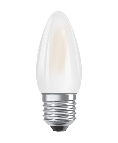 Osram LED Star Classic B40 LED Lampe für E27 Sockel, Kerzenform, mattes Glas, 470 Lumen, kaltweiß (4000K), Ersatz für herkömmliche 40W Glühbirnen, nicht dimmbar, 1er-Pack