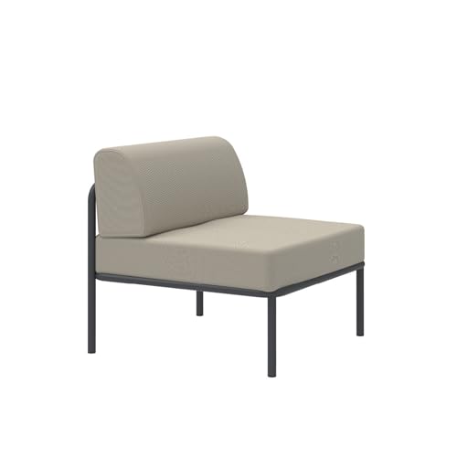Mondo Viro - Módulo individual sofá de metal 'Miami' con cojines 80 x 80 cm 83 cm