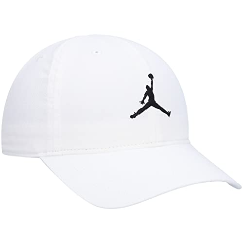 Jordan Boy's Curved Brim Adjustable Hat (Big Kids) White 8-20 (Big Kid)