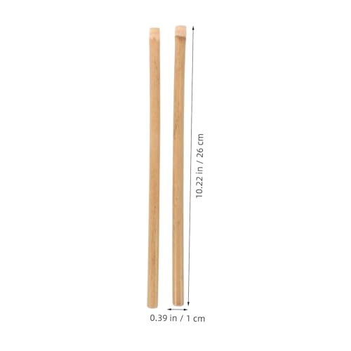 Baquetas profesionales HEMOTON, 1 par, para batería y percusión (snare, marching), bambú, color beige miniatura 2