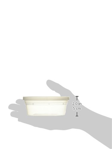 [48 Sets - 8 Oz.] Plastic Containers With Lids - Slime Containers 8 Oz - Small Containers With Lids #TOP6