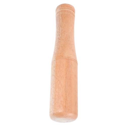Luxshiny Wooden Garlic Crusher Stick 6.9 Inch Kitchen Pestle for Grinding Garlic Spices and Fresh Herbs Natural Wood Material Handheld Masher for Home Cooking