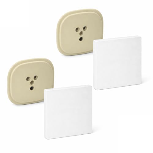 Copertura cieca specifica per presa telefonica tripolare. Ad incastro no biadesivi. Placca cireca dimensioni 86x86mm - 2 pezzi (Placca per tripolare)