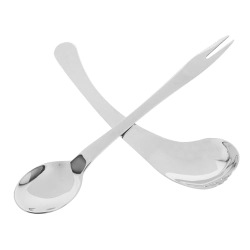 CIYODO 2個曲げスプーン フォーク 高齢者用 食器 軽量 耐久設計 自立支援 キッチンツール 介護 食事補助器具 寝たきり対応 旅行に便利