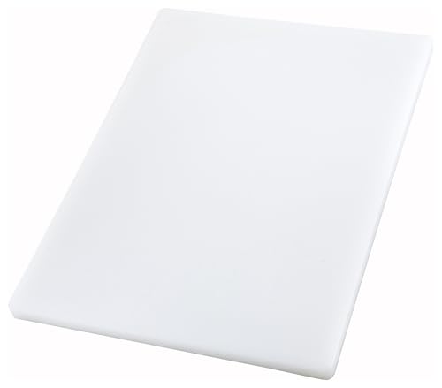 Winco Cutting Board, 18-Inch by 24-Inch by 1-Inch, White
