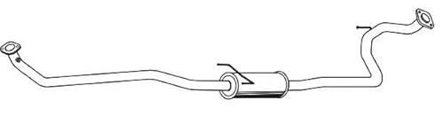 VEGAZ TS-492 Silenciador intermedio centro Silenciador Intermedio Silencioso intermedio Silenciador central