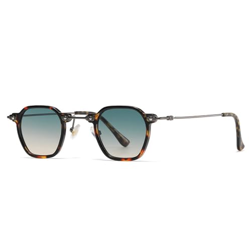 Lunettes de soleil femmes et hommes rétro petit carré verres dégradés
