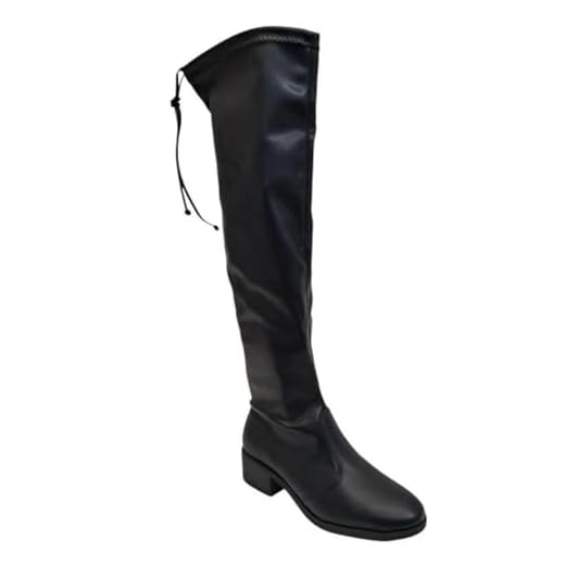 Bota Over The Knee Feminina Beira Rio – Estilo Montaria, Cano Alto, Confortável e Elegante (Preto, BR, Adulto, Numérico, 38)