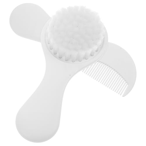 Gogogmee Set de Cepillo y Peine para Ñiño Cerdas Suaves Material Seguro sin Químicos para Recién Nacido y Costra Láctea Masaje Delicado del Cuero Cabelludo