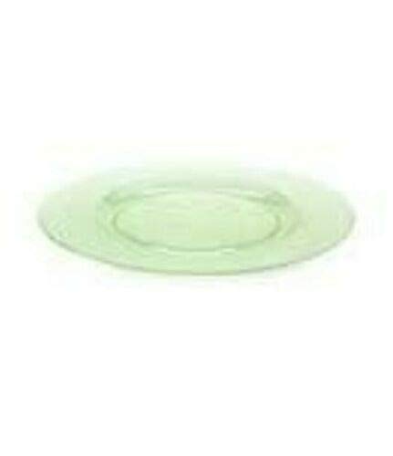 3 platos de vidrio con relieve verde 12.5 pulgadas miniatura 2