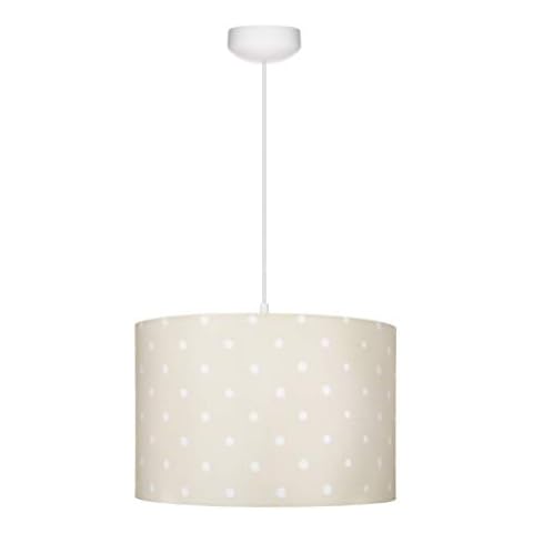 Lámpara de techo infantil LAMPS & COMPANY puntos blancos en pantalla crema Cover