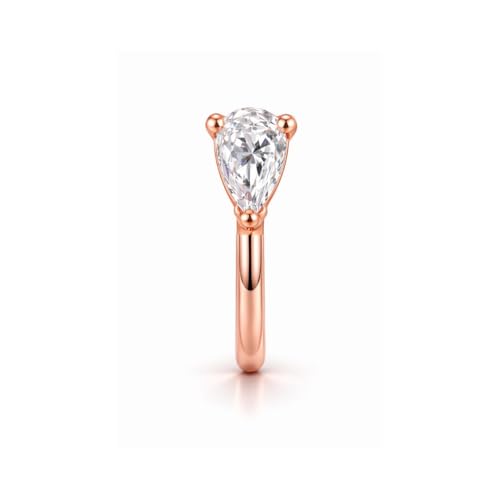 Image of Nilu's Collection Rose Gold American Diamond Non Piercing Nose Pin for Women | Elegant Flower Nose Stud | Minimal Clip-On Nose pin | Anti-Allergy | Anti-Tarnish | Office Wear | Daily Wear | office Wear | Non Piercing