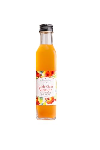 Image of Himalayan Haat Apple Cider Vinegar - Raw, Unfiltered with Mother | Organic Himalayan Apples | Detoxifying & Perfect for Salad Dressings & Pickles | 250ml