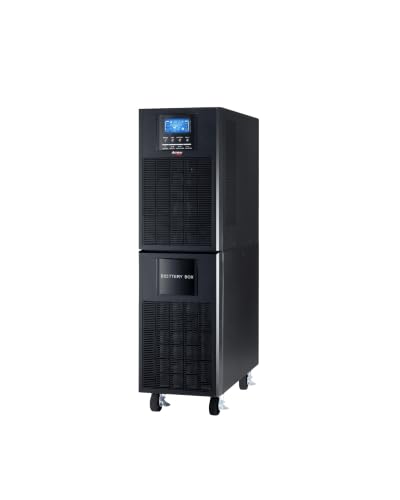 Arrow Powertech 6000VA (6KVA) 4800W Online UPS | Double Conversion Pure Sine Wave UPS for Workstations | LCD Display | Built-in Battery | More Power Back up | 16 No. of Batteries