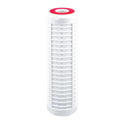 ECOSOFT Filtre à eau lavable en polyamide 9’’3/4, filtre à sédiments 50 microns pour applications industrielles et domestiques, capture sable, calcaire, rouille