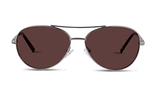 TheraSpecs (Bundle) Pilot Blue Light Glasses for Migraine Light Sensitivity, Silver, 57-17-138 - Image 3