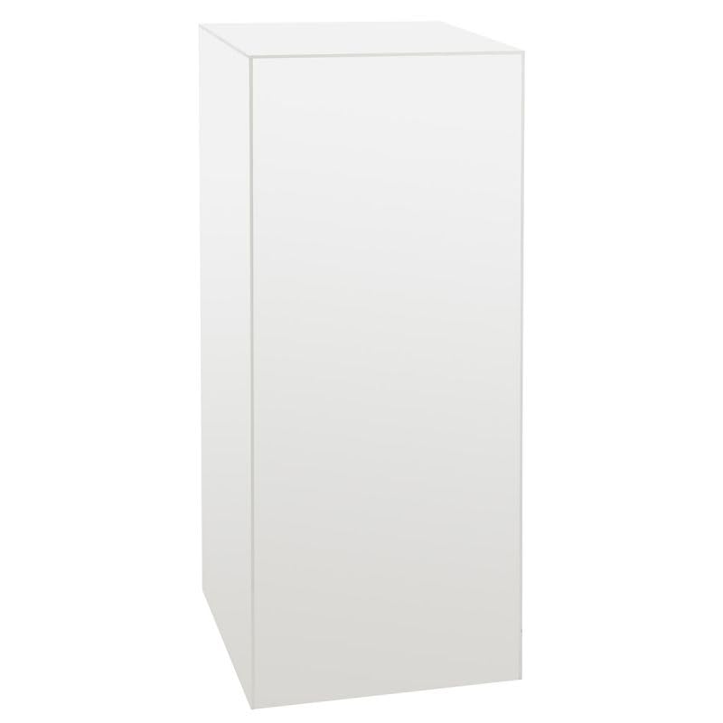 Image of shopPOPdisplays White Expanded PVC Display Pedestal - Lightweight, Portable & Durable for Events, Trade Shows - 50 lb. Capacity (11.5 inch W x 11.5 inch L x 30 inch H)