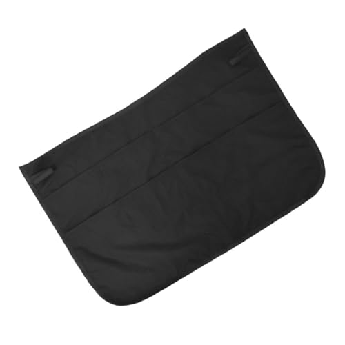 Beaupretty herramientas de peluqueria delantal de estilista soporte de cinturón de tijera delantal de peluqueria media cintura riñonera de riñonera de estilista poliéster Black