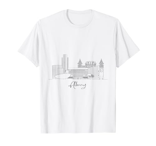 Albany New York NY City Skyline Design - B T-Shirt