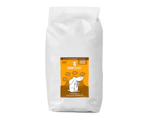 CAADOOG Crocchette Cani Adulti 4 kg - Monoproteico Completo - Cibo Secco per Cani Tutte le Razze - Arricchite di Vitamine, Minerali, Proteine - Carne di Maiale - Prodotto in Italia