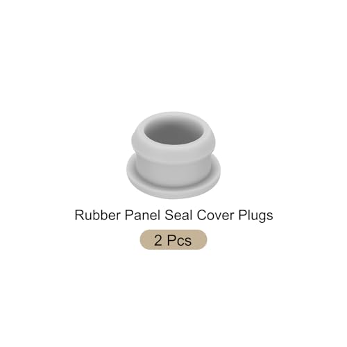 Image of Snap in Locking Hole Plugs Rubber Panel Seal Cover Drilled Silicone Caps, [for Kitchen Rubber, Waterproof Sealing Plugs] - 28mm /1.1in /Gray /2Pcs