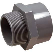 RACCORDO 1 1/2 FILETTO MASCHIO - 50 MM A INCOLLARE PER TUBI IN PVC LAGHETTO