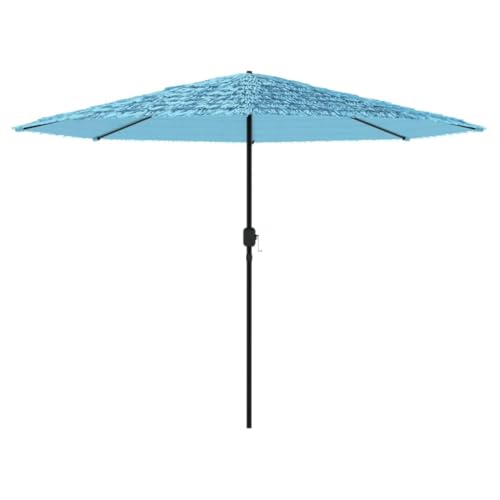 Parasol de Patio azul CLSDRZC de 248 cm con estructura de acero 2