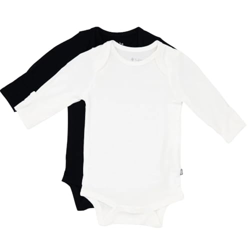 Image of KYTE BABY Rayon made from Bamboo Long Sleeve Baby Bodysuits, 2-Pack