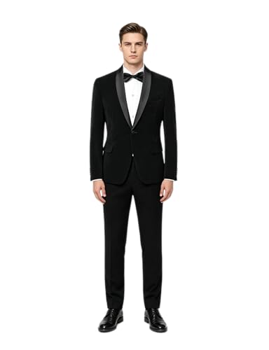 Pantalon de costume de velours 2 pièces pour hommes